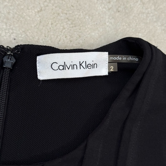 Calvin Klein Women’s Pleated Front Sleeveless Dress - Picture 2 of 5